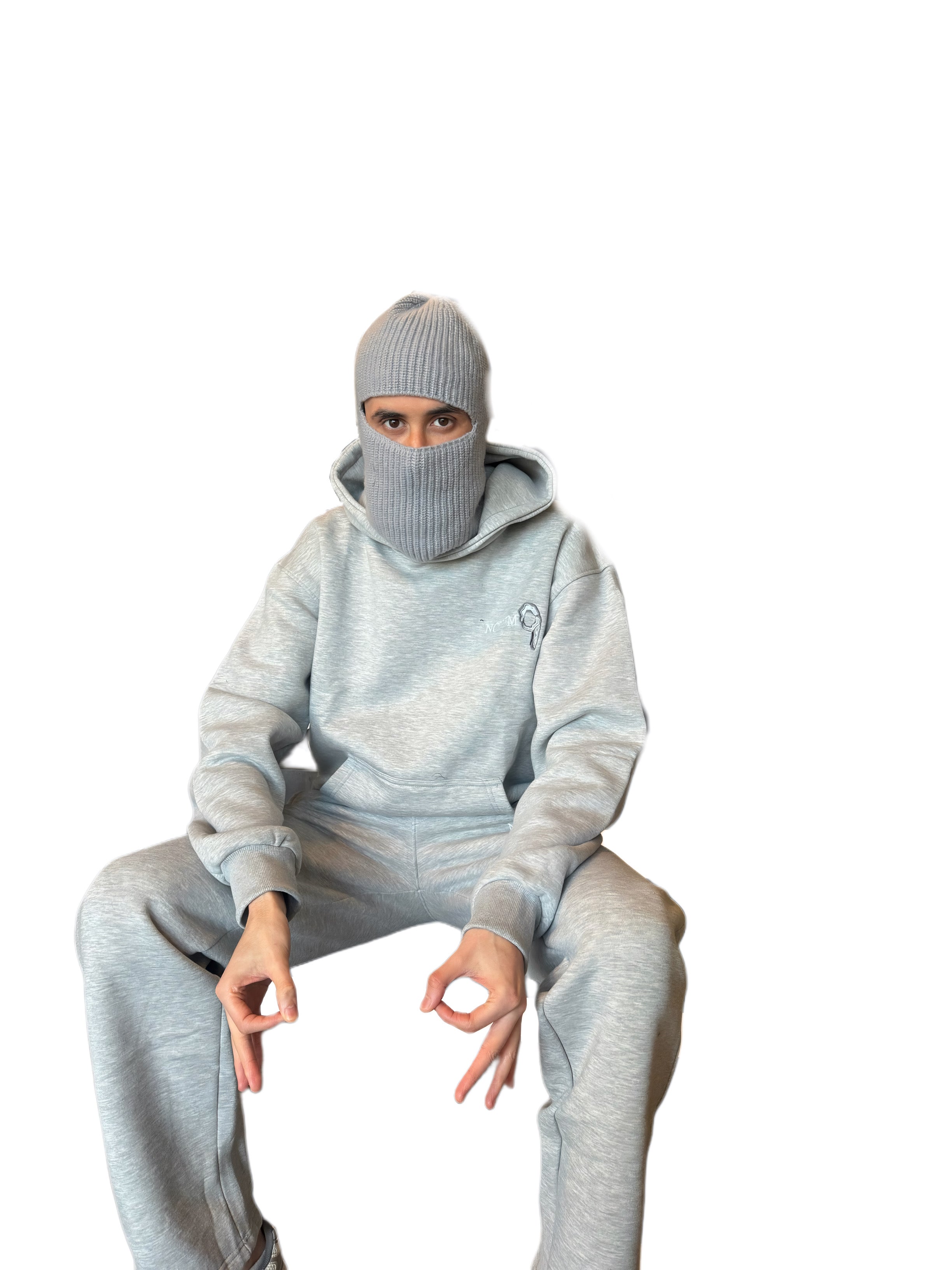 NOVEMO - GREY FULL SET HOODIE