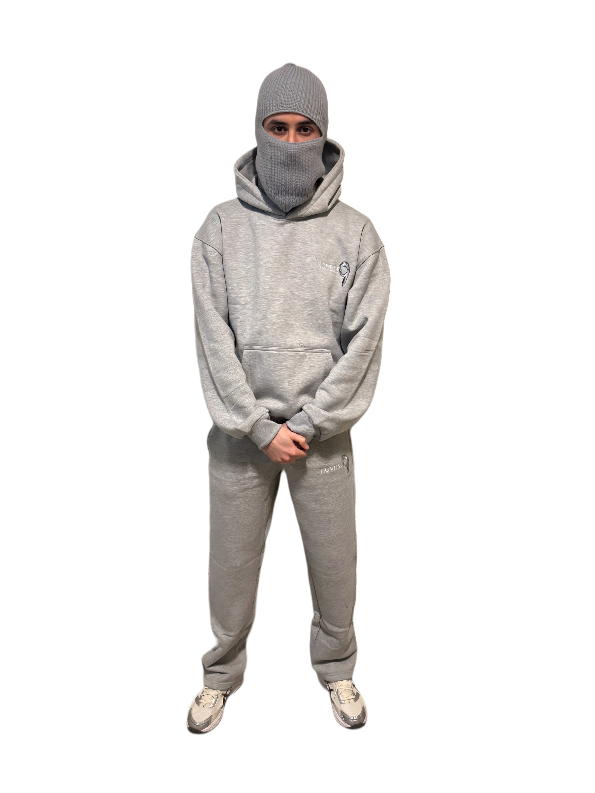 NOVEMO - GREY FULL SET HOODIE